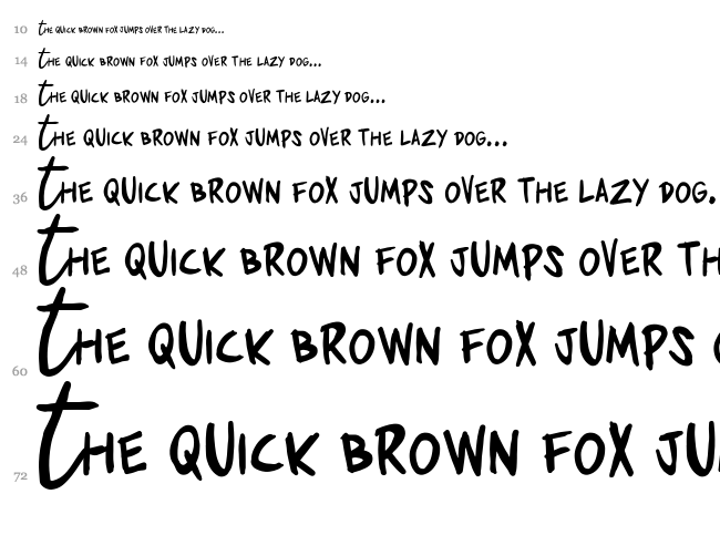 Zerocalcare font waterfall